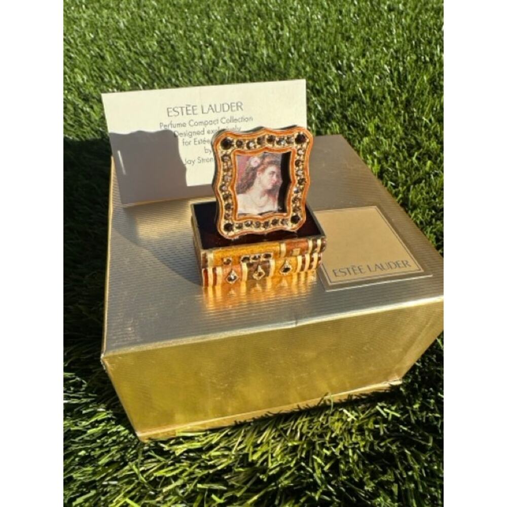 ESTEE LAUDER PERFUME COMPACT RARE 2002 ROMANTIC EDITION MIBB ~ BEAUTIFUL - Picture 15 of 16